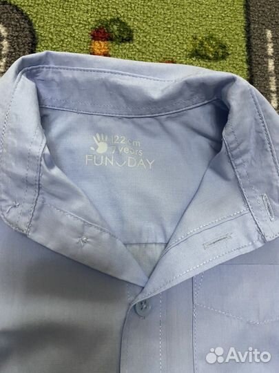 Рубашка школьная для мальчика р.122