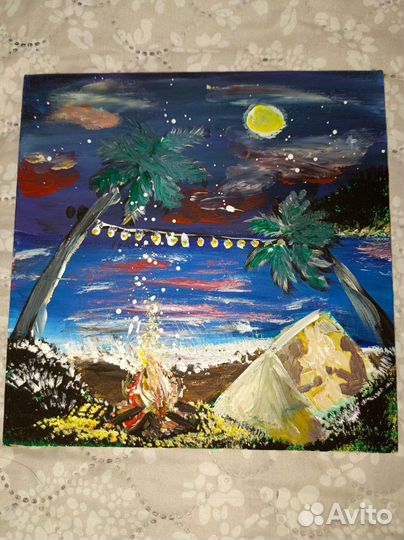 Картина акрилом на холсте