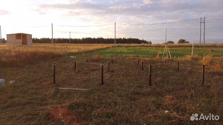 Свайно винтовой фундамент под ключ