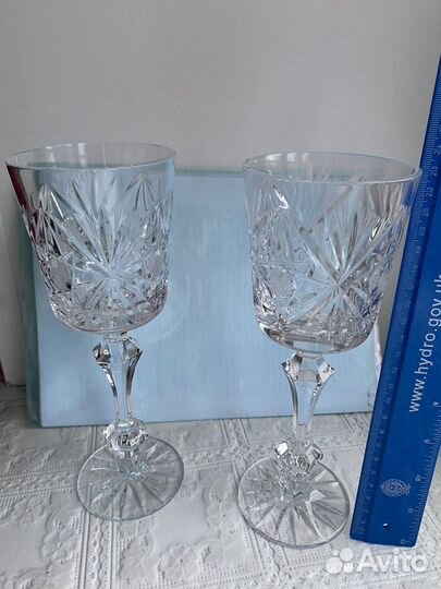 Бокалы хрустальные фужеры юбилейный