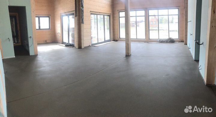 Полусухая стяжка пола под ключ с материалом – цена