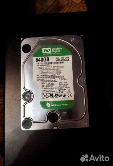 Жесткий диск western digital 640 gb