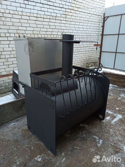 Печь для бани Паровозик с порталом