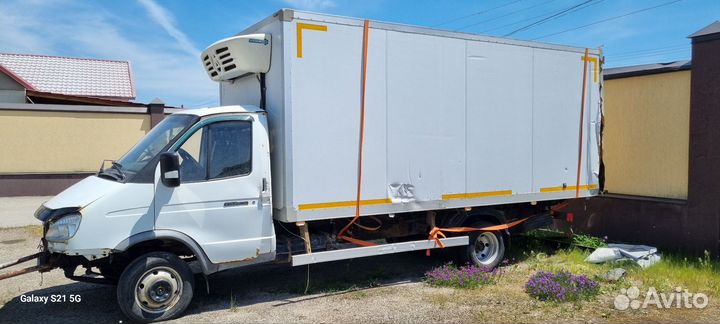 ГАЗ ГАЗель 3302 2.5 МТ, 2008, битый, 100 000 км