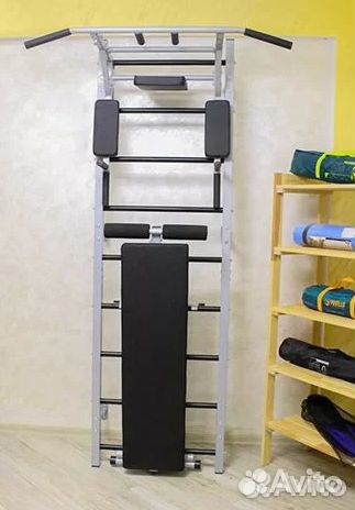 Шведская стенка USA style (турник,скамья)