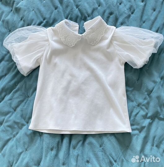 Блузка белая школьная