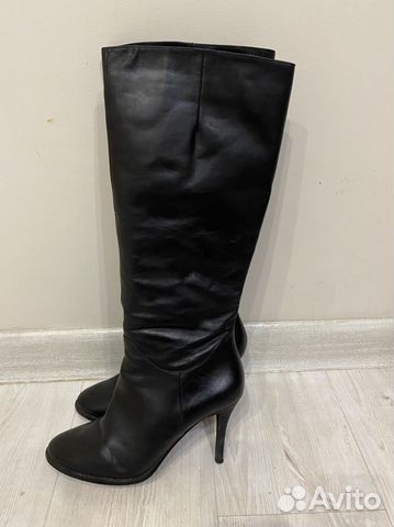 Сапоги женские кожаные 40