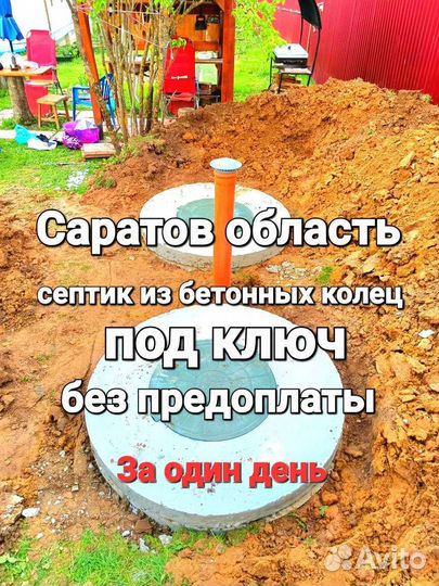 Септик из бетонных колец Копка Септиков Траншей