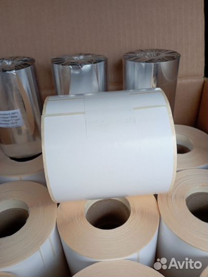 Этикетки термотрансферные 100*100 коробка 24шт