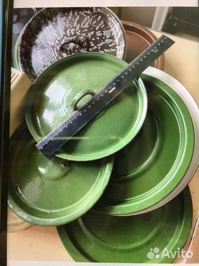 Крышки эмалированные,ссср, разные, б/у