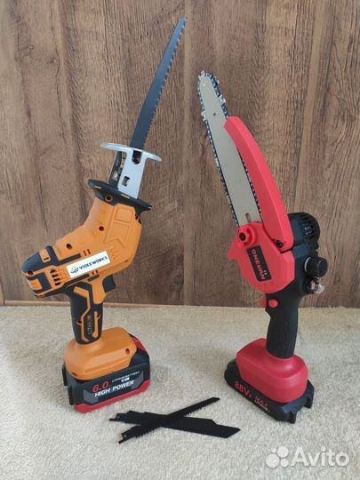 Пила цепная, сабельная аккумуляторная