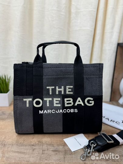 Marc Jacobs The Denim Medium Tote Bag - Black