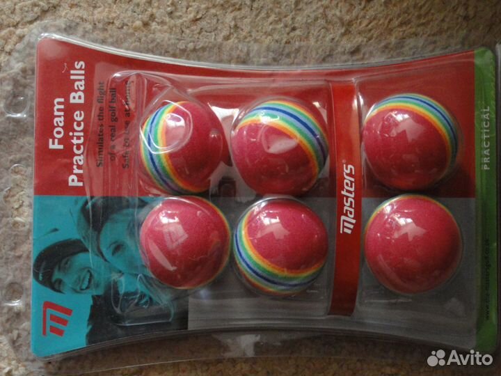 Мячик тренировочный для гольфа 1 шт (один мяч)