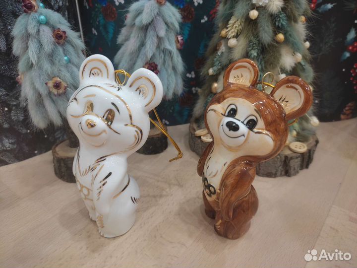 Лефортовский фарфор ёлочные игрушки статуэтки