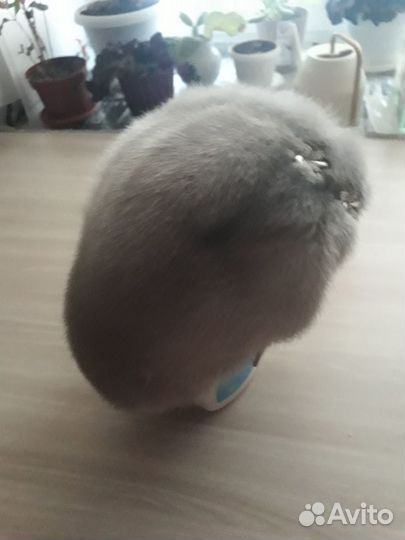 Шапка берет норковый
