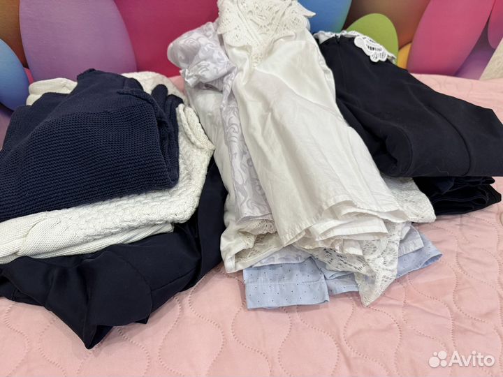 Пакет вещей школьная форма для девочки 128