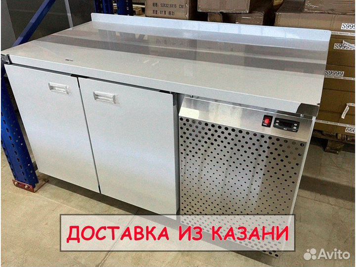 Стол холодильный с бортом 2 двери
