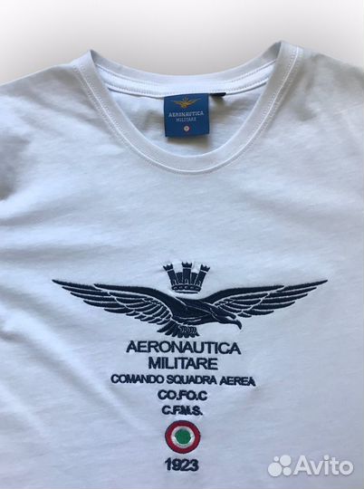 Футболка Aeronautica Militare, белая