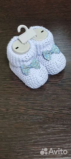 Пинетки для девочки вязаные
