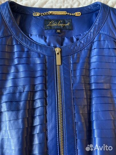 Кожаная куртка женская luisa spagnoli