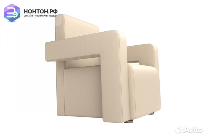Кресло Рамос экокожа бежевая