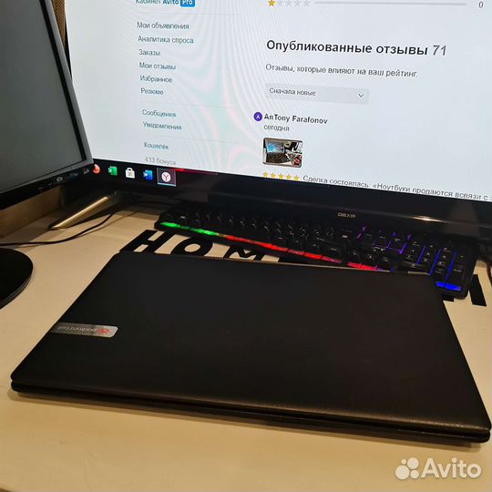 Бизнес ноутбук 15.6 SSD RAM4GB