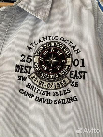 Рубашка в полоску Camp David XL оригинал