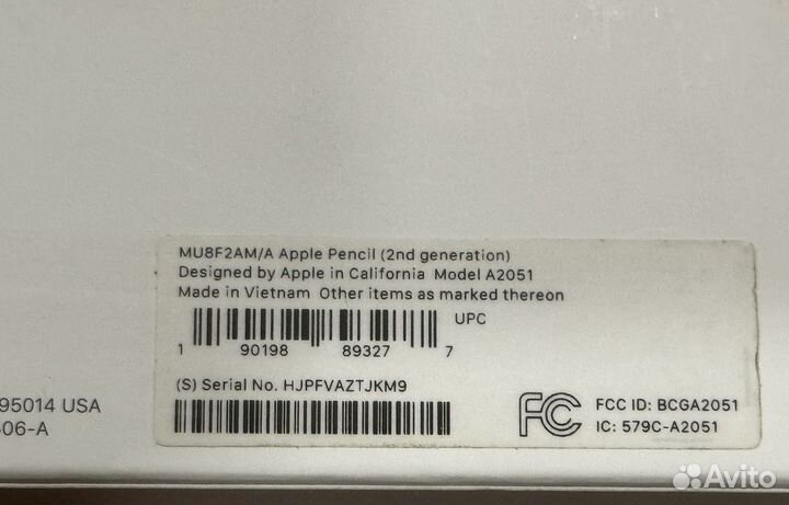 Стилус apple pencil 2