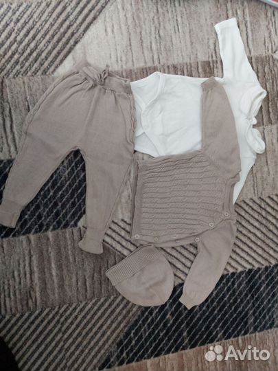 Вязанный Костюм на малыша до 62 р- ра