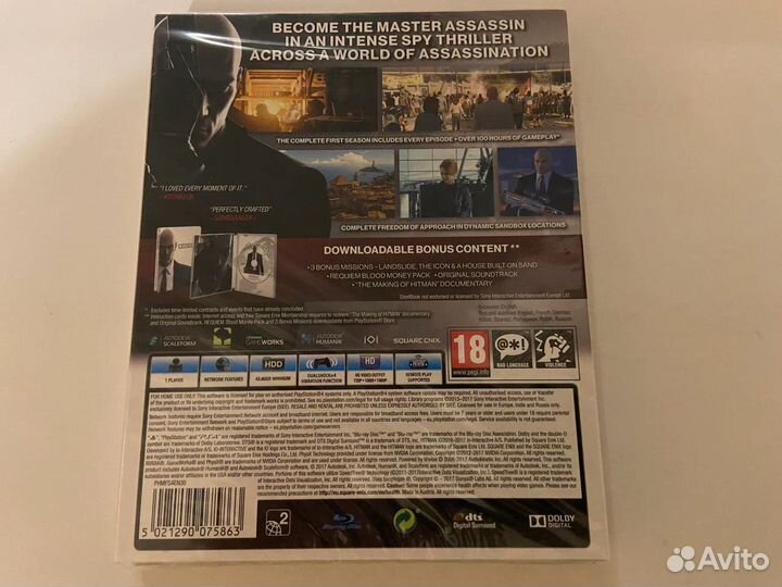 Hitman: Season 1 - Steelbook Edition (Новый / PS4)