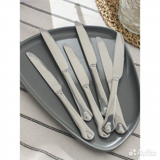 Набор ножей столовых из нержавеющей стали Доляна «