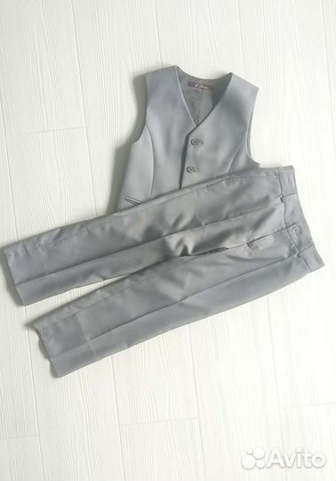 Костюм школьный двойка с жилеткой