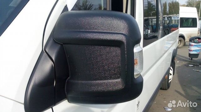 Накладки на зеркала Peugeot Boxer 2006-нв (чёрные)
