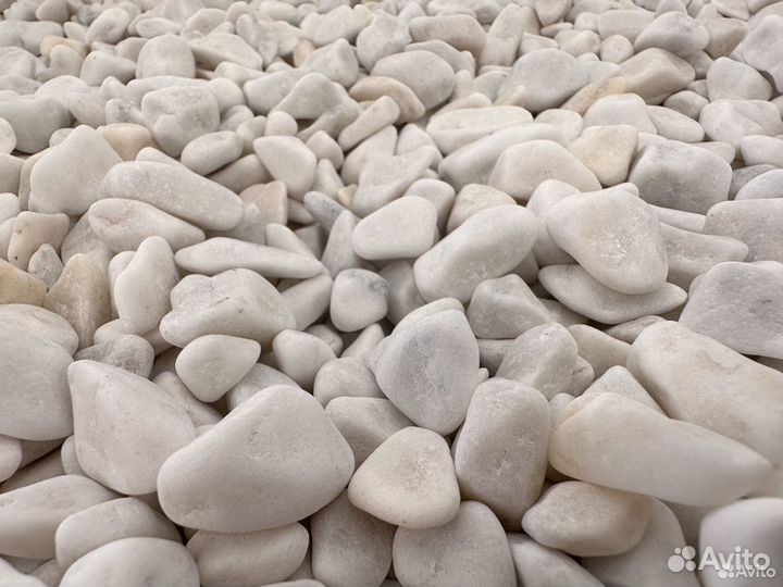 Галька мраморная белая фр. 10-20