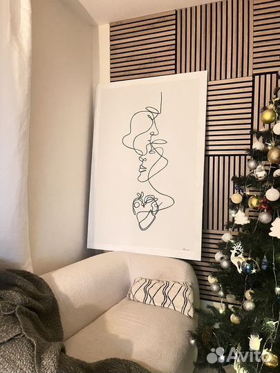 Холст на подрамнике 110:150 см