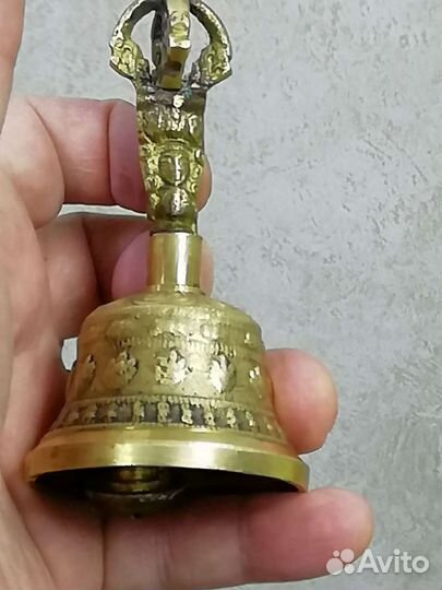 Колокольчик подзывной. винтаж. бронза