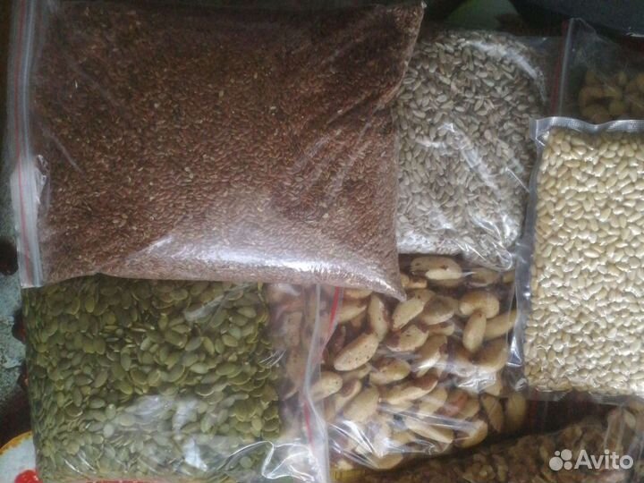 Семя льна, тыквы, кедра