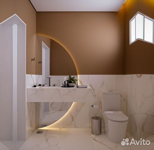 Зеркало с подсветкой в ванную полукруглое Zara