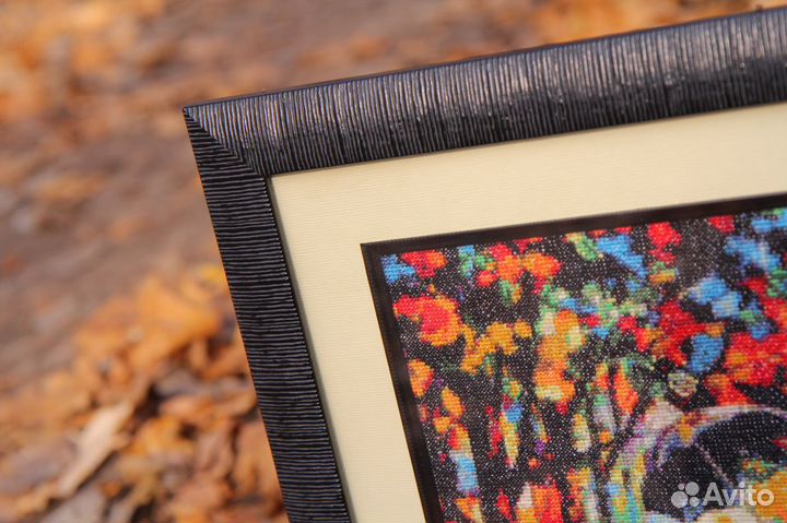 Вышивка крестом, картина