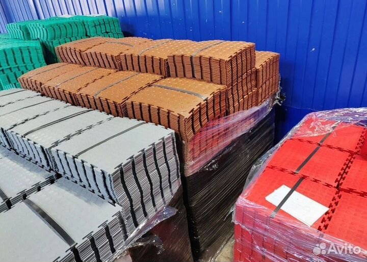 Модульная плитка пвх в фитнес зал