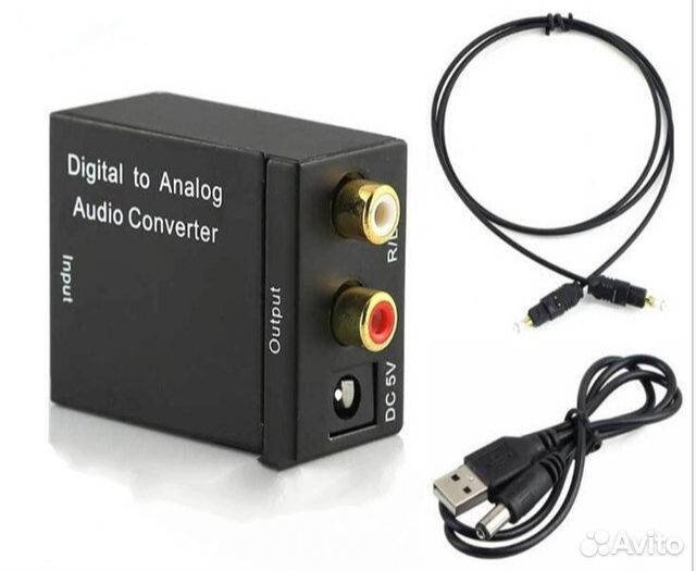 Аудио конвертер Toslink/Coaxial на RCA