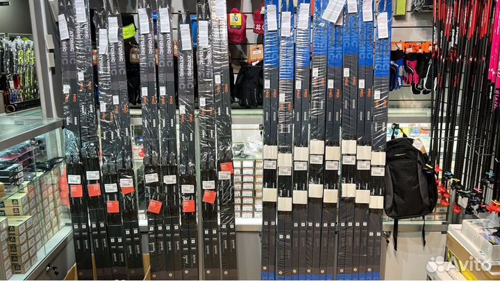 Лыжи с камусом Atomic Pro C1 skin с креплениями