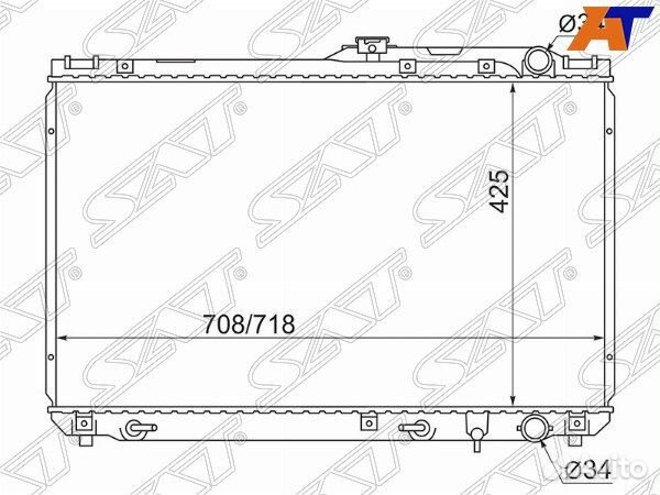 Радиатор toyota windom