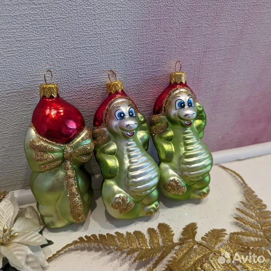 Елочные игрушки стекло