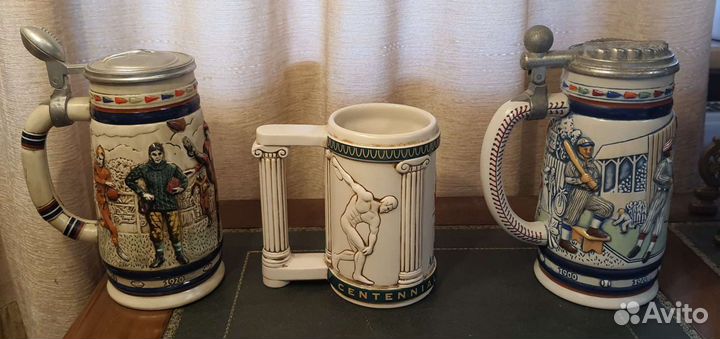 Редкие пивные коллекционные кружки, спорт, США