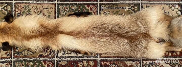 Шикарный лисий воротник Чулок лисий Шкура Горжетка