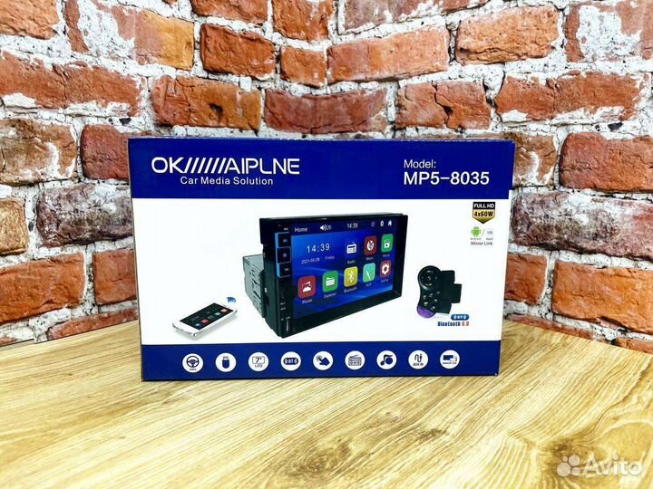 Магнитола 1 din с экраном