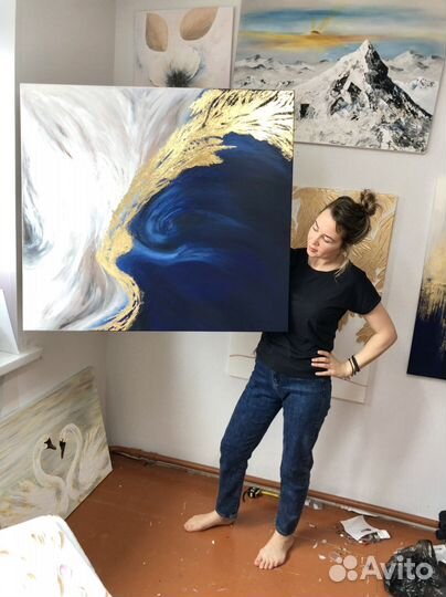 Интерьерная картина, большая, абстракция