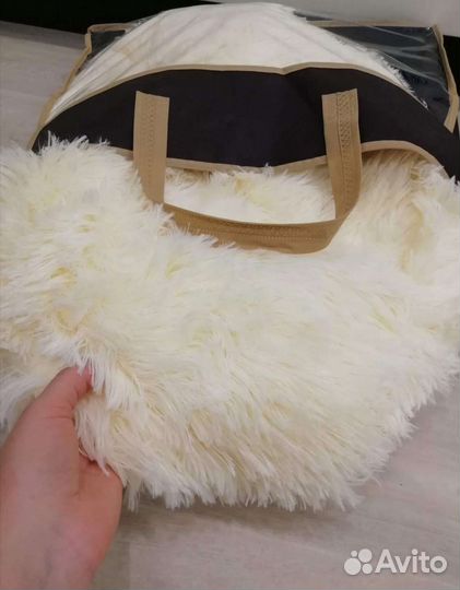 Пушистый плед травка