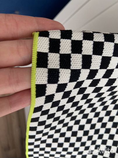 Кроп-топ в клетку zara 44 46 s-m укорочённый